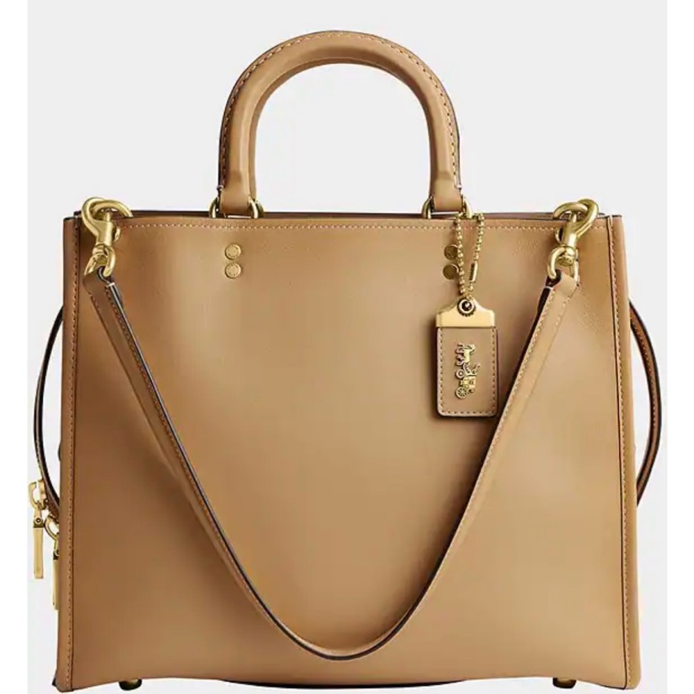 New Coach Rogue Glove Tanned Bag in Tan.